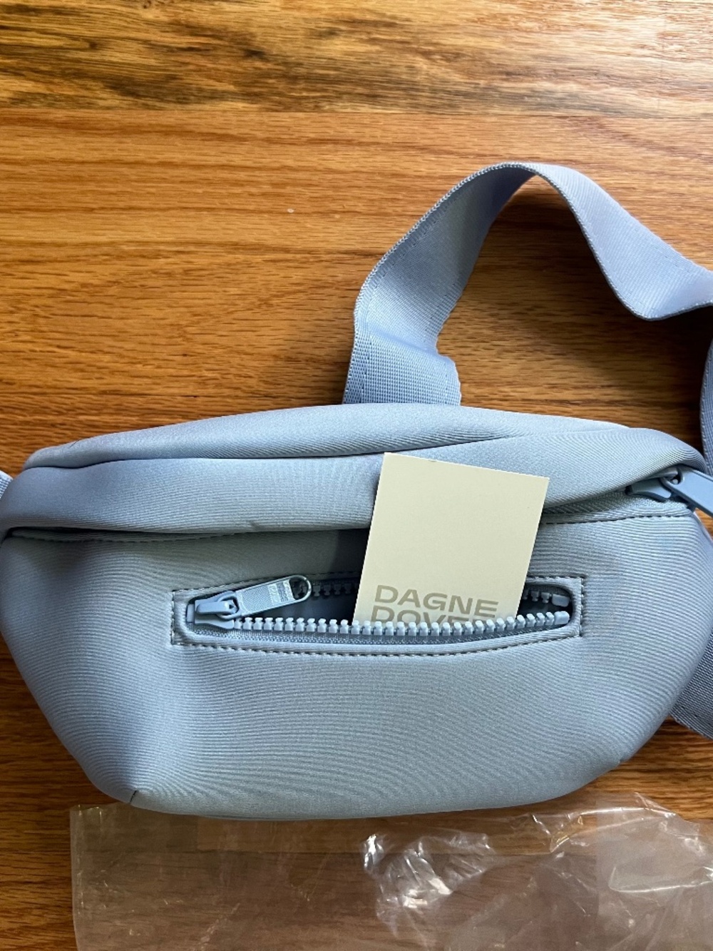 Dagne Dover Ace neoprene Blue Heron waist pack/crossbody sling w/dustbag NWT